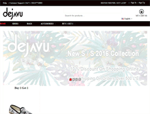 Tablet Screenshot of dejavu-shop.com